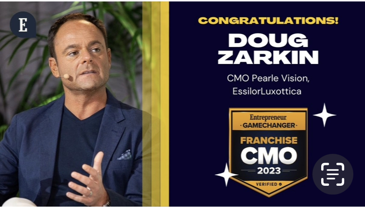 Congratulations! Doug Zarkin, CMO Pearle Vision